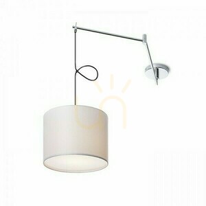Fali lámpa Broadway függeszték forgó fehér króm 230 V Led E27 15 W. small 2