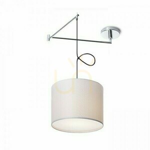 Fali lámpa Broadway függeszték forgó fehér króm 230 V Led E27 15 W. small 0
