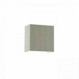 Rendl LOPE W 25/14 fali lámpa, világosszürke chintz ernyő / fehér PVC, E27, 15 W small 2