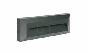 Kültéri fali lámpa SU-MA MUR PC 2502C DG sötét hamu 3W LED 0 Kültéri fali lámpa SU-MA MUR PC 2502C DG sötét hamu 3W LED small 0