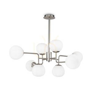 Nikkel Maytoni ERICH MOD221-PL-08-N függőlámpa 8×E14 max. 40 W 97 cm small 2