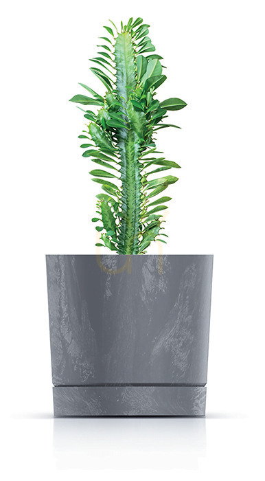 Kilátás TUBO P BETON EFFECT fagyálló virágcserép - beton 14,5 L TUBO P BETON EFFECT fagyálló virágcserép - beton 14,5 L
