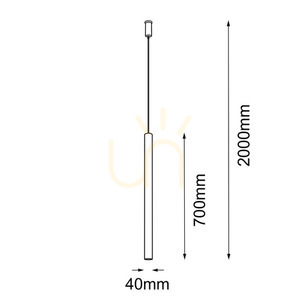 Függőlámpa Antigo Akadi 1 fekete/polírozott sárgaréz MR11 LED 200 cm 8883 small 1