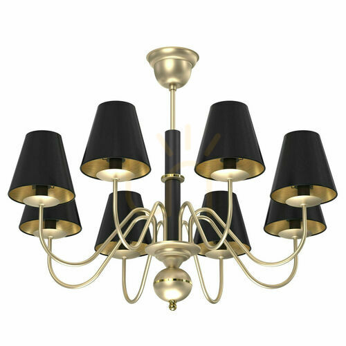 Jelölje be Függőlámpa Antigo Deria 8xE14 platina-fekete 86,2 cm 5099