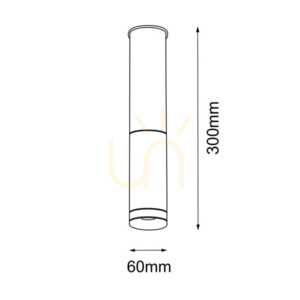 Mennyezeti lámpa Antigo Kavos GU10 fekete/polírozott sárgaréz 30 cm 8356 small 1