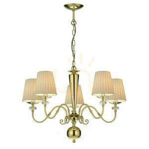 Függőlámpa Antigo Lilosa 5, polírozott sárgaréz, 75 cm, E14, 8679 small 0