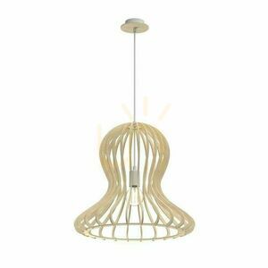 Függőlámpa Antigo Octo természetes fa E27 44 cm 5017 small 0