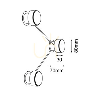Fali lámpa Antigo Etna 3 fekete acél GX53 LED 1023 small 1