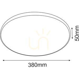 Mennyezeti lámpa Antigo Ika 38 LED fehér-fekete 1064 small 1