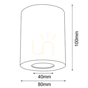 Mennyezeti lámpa Antigo Point H 80 fehér GU10 100 mm 1257 small 1