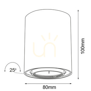 Mennyezeti lámpa Antigo Point H 80 Move fekete GU10 100 mm 1258 small 1