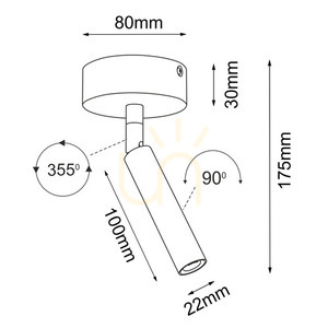 Spotlámpa Antigo Point 22 Move fehér G9 LED 2283 small 1