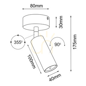 Spotlámpa Antigo Point 40 Move fekete acél MR11 LED 2284 small 1