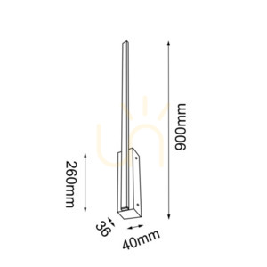 Fali lámpa Antigo Slim W 90 LED fehér 900 mm 4028 small 1