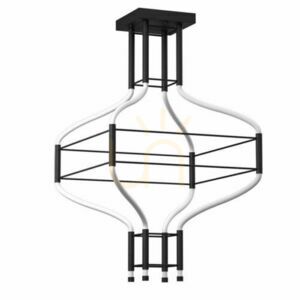 Függőlámpa Antigo Alha S 4 LED fekete 78 cm 9054 small 0
