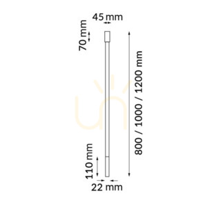 Mennyezeti lámpa Antigo Alha N fehér 80 cm acél G9 9276 small 1