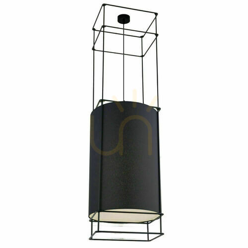 Jelölje be Függőlámpa Antigo PAA fekete acél PVC E27 40 cm 9032