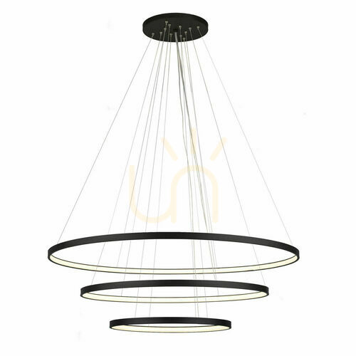 Jelölje be Függőlámpa Antigo Agari Multi 3 fekete LED 117 cm 6 fényforrás 5430