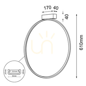 Fali lámpa Antigo Agaro arany LED 57 cm 3000K 4304 small 1
