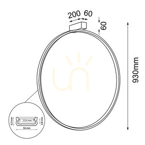 Fali lámpa Antigo Agaro 87 arany LED 4000K 930 mm 4315 small 1
