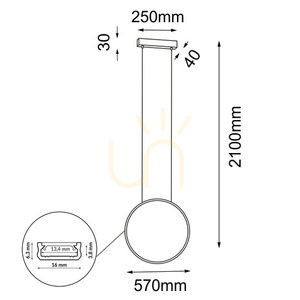 Függőlámpa Antigo Agaro 57 fekete LED 3000K 5300 small 1