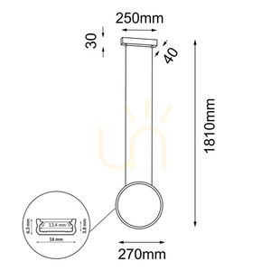 Függőlámpa Antigo Agaro 27 fekete LED 3000K 5306 small 1