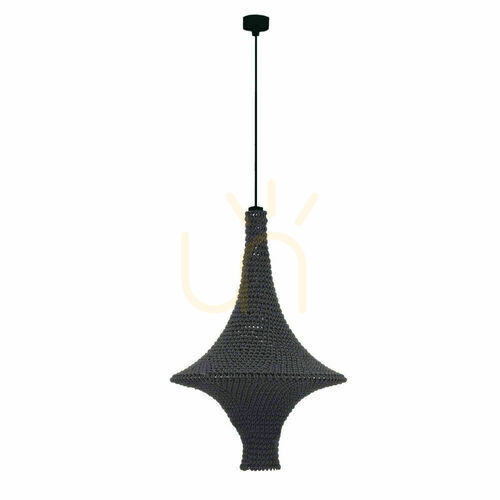 Jelölje be Függőlámpa Antigo Alda M fekete acél-pamut E27 42 cm 5112
