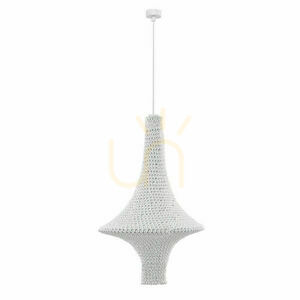 Függőlámpa Antigo Alda M fehér acél-pamut E27 42 cm 5115 small 0