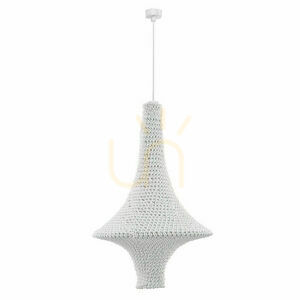 Függőlámpa Antigo Alda L fehér acél-pamut E27 50 cm 5116 small 0