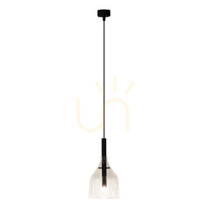 Függőlámpa Antigo Botor 1 fekete átlátszó üveg G9 15 cm 5095 small 0