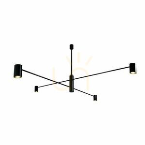 Függőlámpa Antigo Dakata 4 fekete alumínium-acél 124,5 cm 5636 small 0
