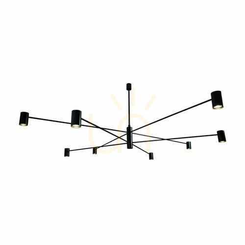 Jelölje be Függőlámpa Antigo Dakata 8 fekete LED MR11 158 cm (5640)