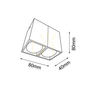 Plafonlámpa Antigo Doha 2 fekete acél MR11 LED 80 mm 1096 small 1