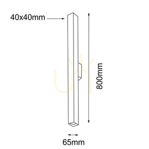 Fali lámpa Antigo Doha K fekete 80 cm 2xMR11 LED 8078 small 1