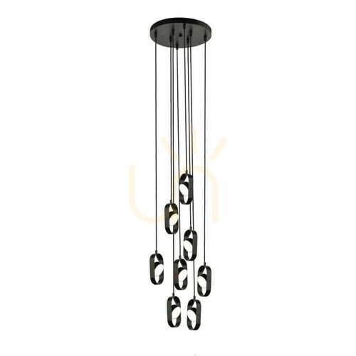 Jelölje be Függőlámpa Antigo Furoku 8 fekete LED 32 cm 8539