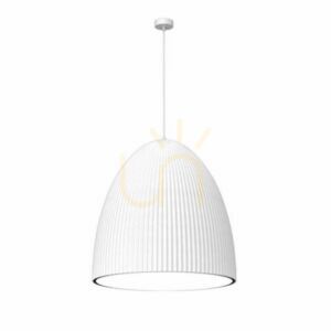 Függőlámpa Antigo Gandra 60x60 cm fehér matt kompozit E27 LED 5028 small 0