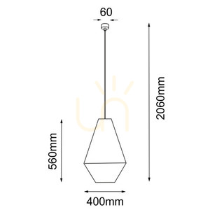 Függőlámpa Antigo Hagata szürke acél-pamut 40 cm E27 LED 5124 small 1