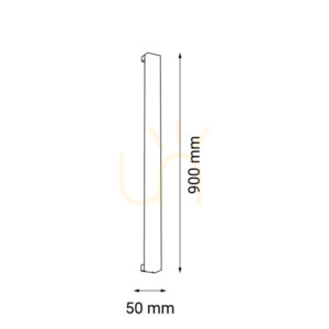 Fali lámpa Antigo Hoso 90 fekete LED 4000K acél 4014 small 1