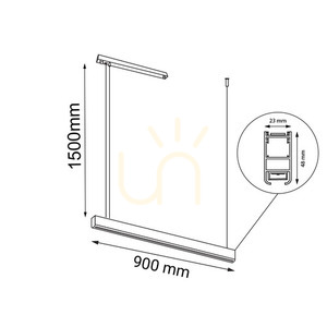 Függőlámpa Antigo Isaseki fehér LED 90 cm 1945 small 1