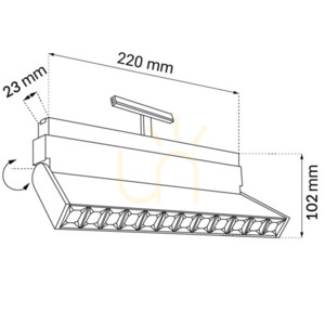 Spotlámpa Antigo Komatsu Dot Move fekete LED 22 cm 4000K 6499 small 1