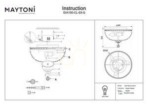 Plafond BASFOR DIA100-CL-03-G Maytoni small 3