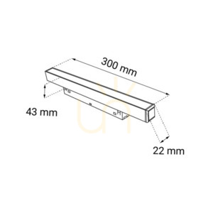 Spotlámpa Antigo Komatsu mágneses LED fehér 30 cm 4000K 6543 small 1