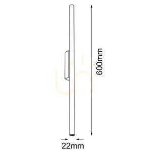 Fali lámpa Antigo Kosame K fekete alumínium-acél 60 cm G9 LED 4488 small 1