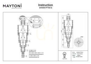 Plafond NIAGARA DIA003-PT50-G Maytoni small 2