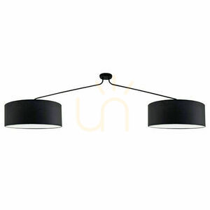 Függőlámpa Antigo Lamego 2 fekete szövet-acél 190 cm 5194 small 0