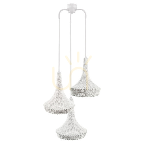 Jelölje be Függőlámpa Antigo Mahaka 3 fehér E27 50 cm 5177