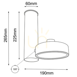 Spotlámpa Antigo Natori 1 fekete LED ES111 2208 small 1