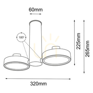 Spotlámpa Antigo Natori 2 fehér LED ES111 7212 small 1