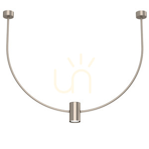 Függőlámpa Antigo No. C platina matt acél GU10 LED 126 cm 5084 small 0