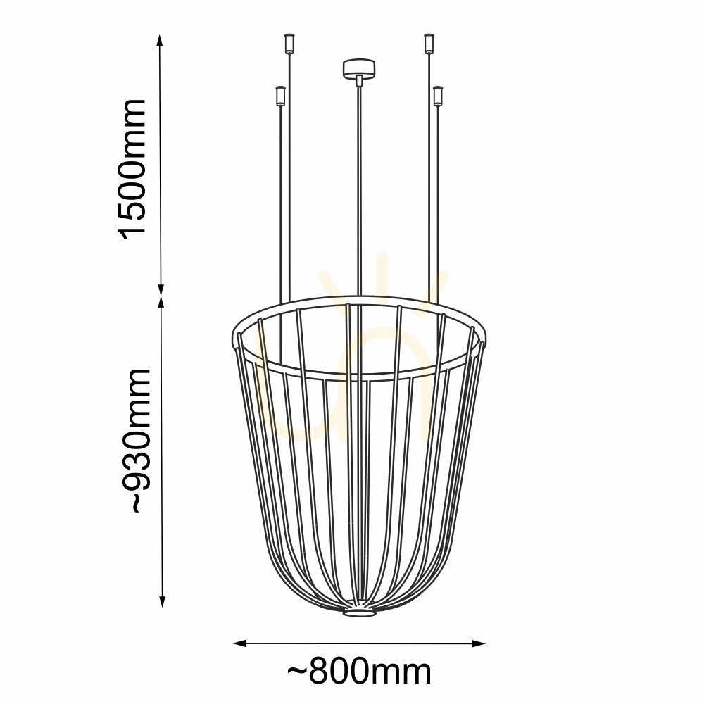 Kilátás Függőlámpa Antigo no. moon O Z platina matt acél GX53 LED 80 cm 5142 Függőlámpa Antigo no. moon O Z platina matt acél GX53 LED 80 cm 5142